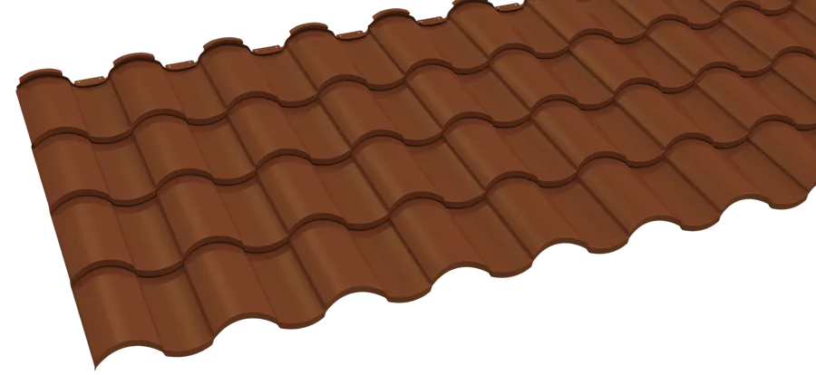 Metlok Barrel roof in Tuscan Clay