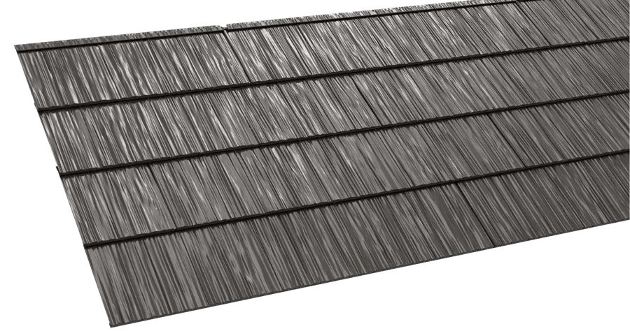 Metlok Shake roof in Carbon Gray
